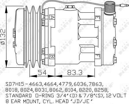 NRF 32238 - Compressor, air conditioning autospares.lv