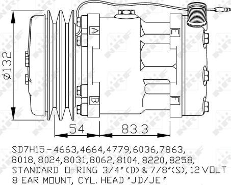 NRF 32238 - Compressor, air conditioning autospares.lv