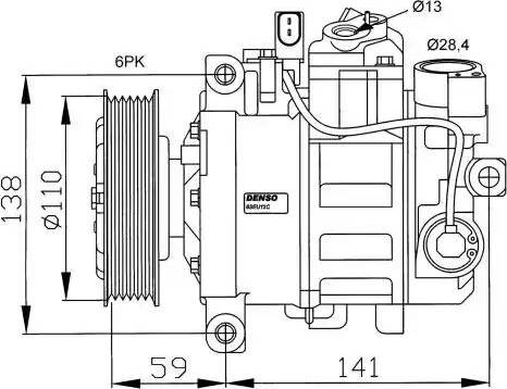 NRF 32229G - Compressor, air conditioning autospares.lv