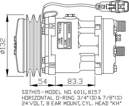 NRF 32708G - Compressor, air conditioning autospares.lv