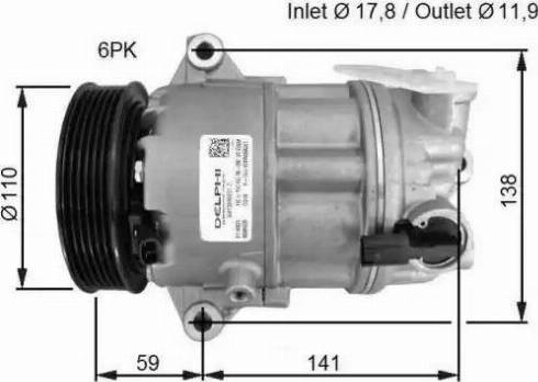 NRF 32783G - Compressor, air conditioning autospares.lv