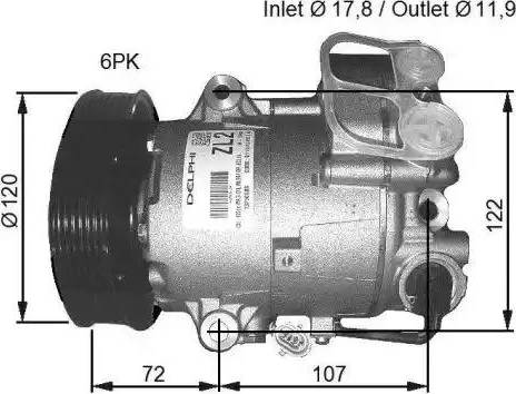 NRF 32782G - Compressor, air conditioning autospares.lv