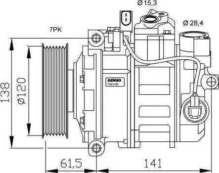 NRF 32777G - Compressor, air conditioning autospares.lv