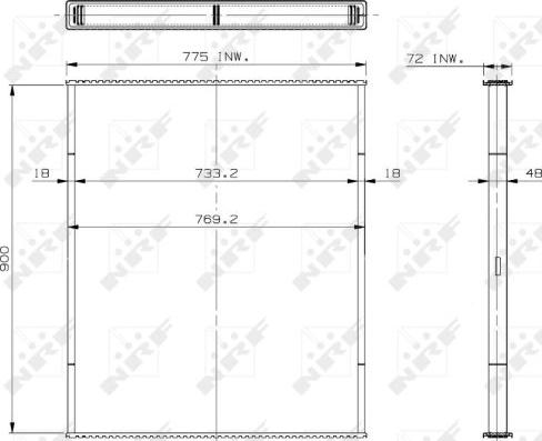 NRF 29568 - Core, radiator autospares.lv