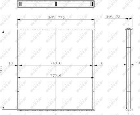 NRF 29567 - Core, radiator autospares.lv