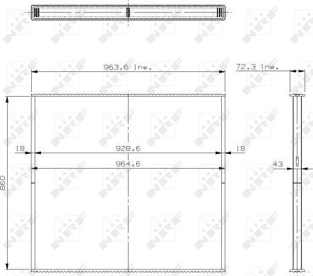 NRF 29587 - Core, radiator autospares.lv