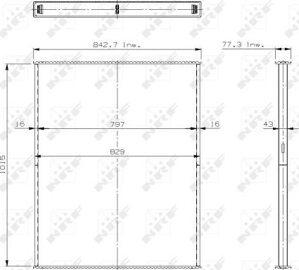 NRF 29578 - Core, radiator autospares.lv