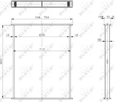 NRF 29610 - Core, radiator autospares.lv