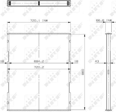 NRF 29747 - Core, radiator autospares.lv