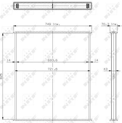 NRF 29706 - Core, radiator autospares.lv