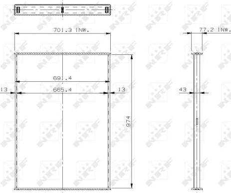 NRF 29720 - Core, radiator autospares.lv