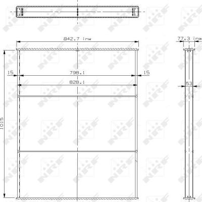 NRF 23464 - Core, radiator autospares.lv