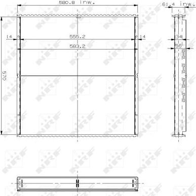 NRF 27672 - Core, radiator autospares.lv