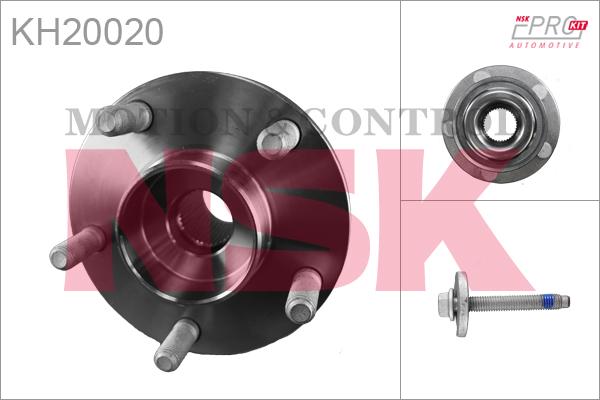 NSK KH20020 - Wheel hub, bearing Kit autospares.lv