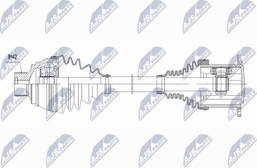 NTY NPW-AU-013 - Drive Shaft autospares.lv