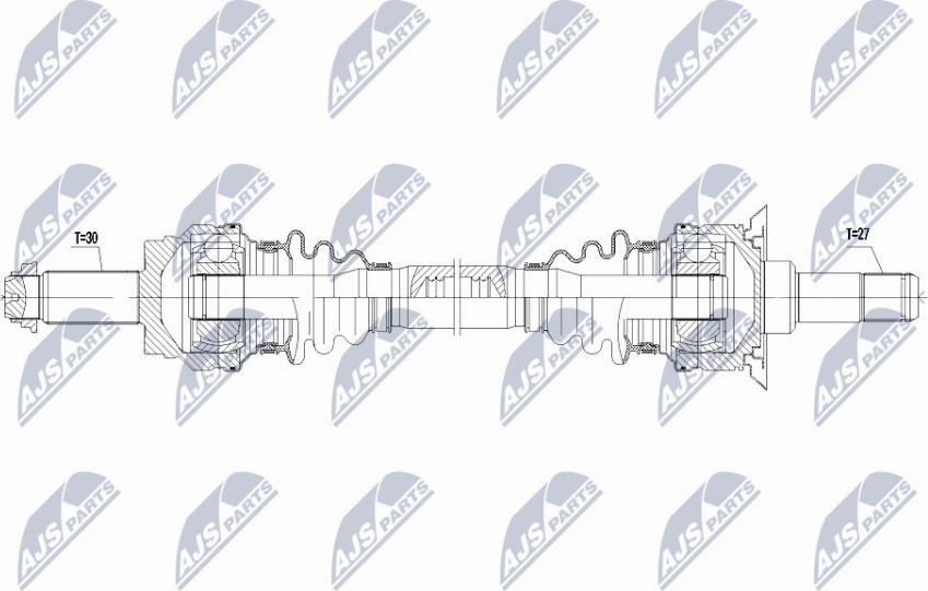 NTY NPW-BM-069 - Drive Shaft autospares.lv