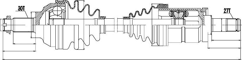 NTY NPW-BM-019 - Drive Shaft autospares.lv