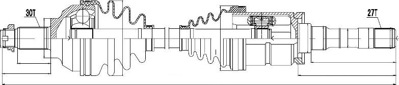 NTY NPW-BM-018 - Drive Shaft autospares.lv