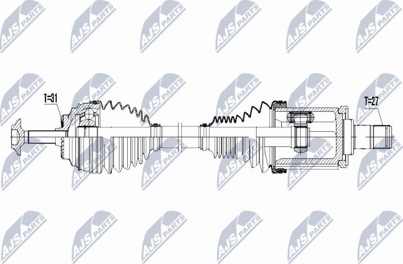 NTY NPW-BM-026 - Drive Shaft autospares.lv