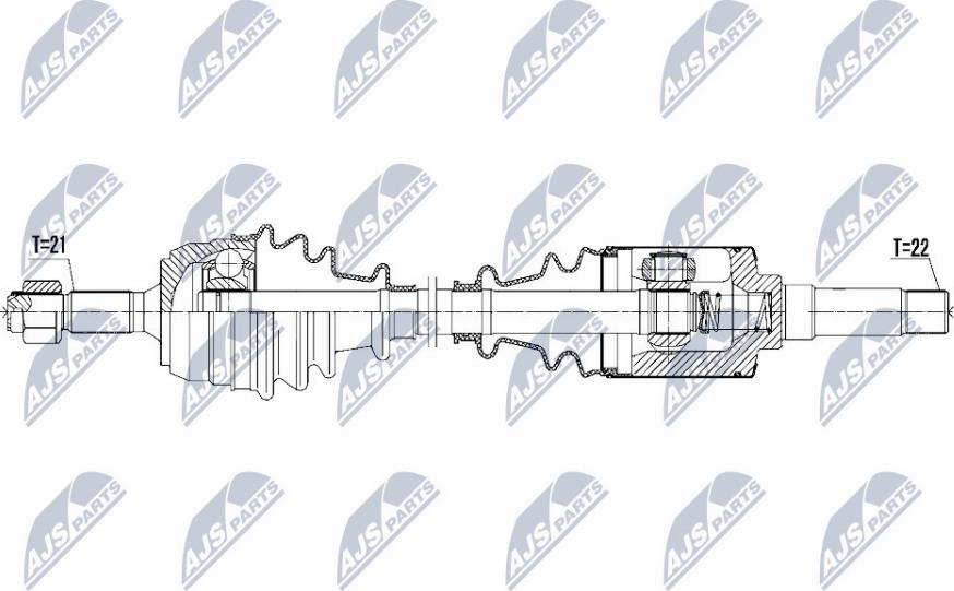 NTY NPW-CT-067 - Drive Shaft autospares.lv