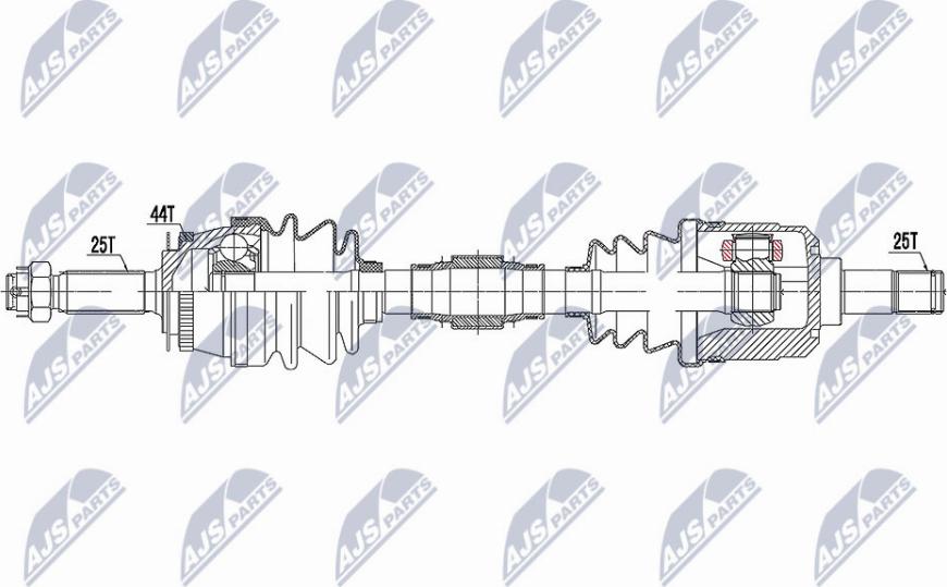 NTY NPW-HY-593 - Drive Shaft autospares.lv