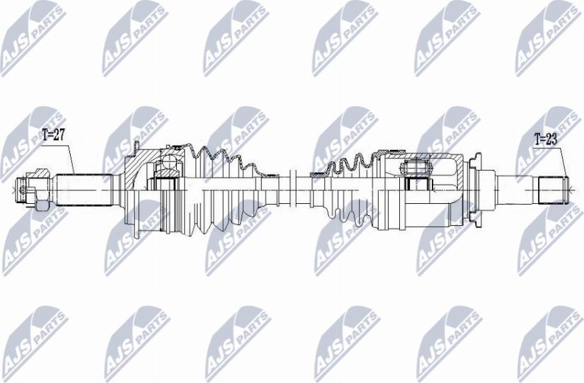 NTY NPW-PE-105 - Drive Shaft autospares.lv