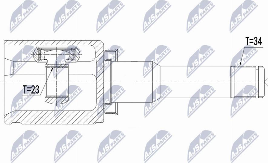 NTY NPW-PL-040 - Joint Kit, drive shaft autospares.lv