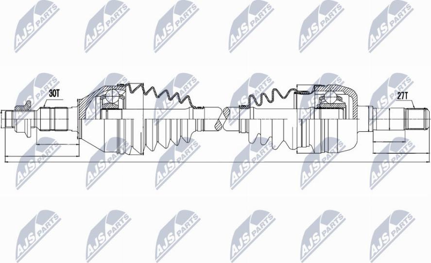 NTY NPW-PL-036 - Drive Shaft autospares.lv