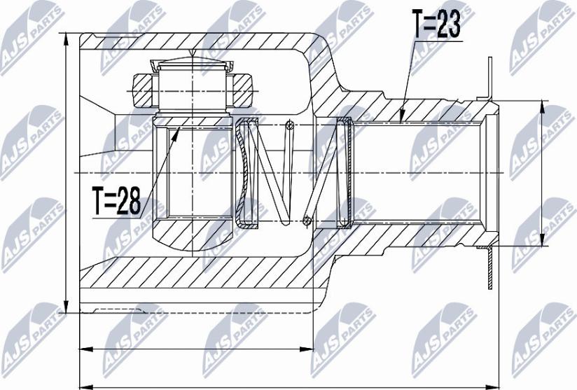 NTY NPW-RE-055 - Joint Kit, drive shaft autospares.lv