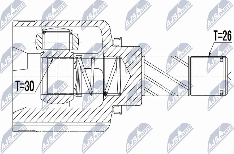 NTY NPW-RE-057 - Joint Kit, drive shaft autospares.lv