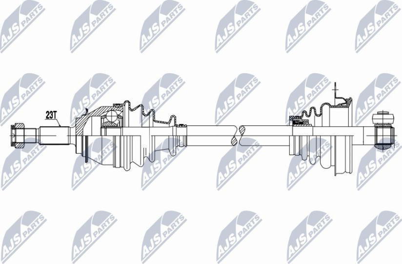 NTY NPW-RE-065 - Drive Shaft autospares.lv