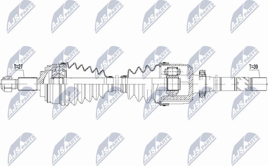 NTY NPW-RE-085 - Drive Shaft autospares.lv