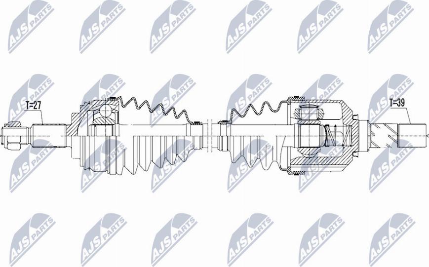 NTY NPW-RE-083 - Drive Shaft autospares.lv