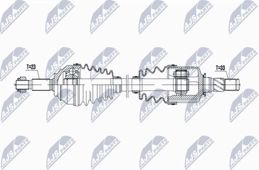 NTY NPW-RE-195 - Drive Shaft autospares.lv