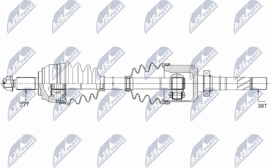 NTY NPW-RE-150 - Drive Shaft autospares.lv