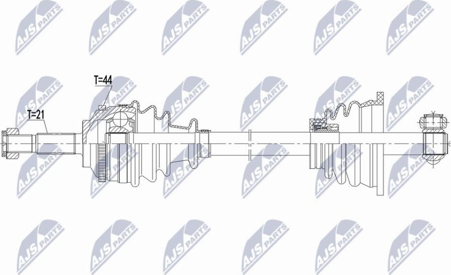 NTY NPW-RE-165 - Drive Shaft autospares.lv