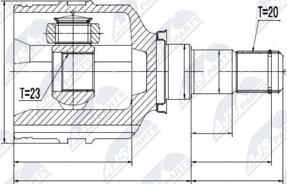 NTY NPW-TY-059 - Joint Kit, drive shaft autospares.lv