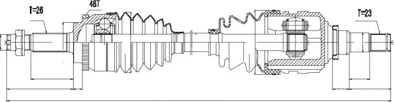 NTY NPW-TY-056 - Drive Shaft autospares.lv