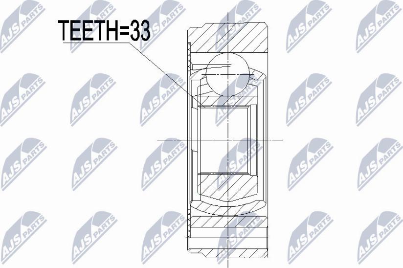 NTY NPW-VW-068 - Joint Kit, drive shaft autospares.lv