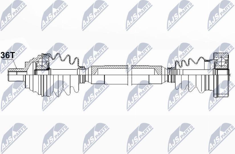 NTY NPW-VW-085 - Drive Shaft autospares.lv