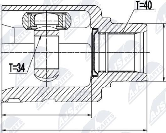 NTY NPW-VW-027 - Joint Kit, drive shaft autospares.lv