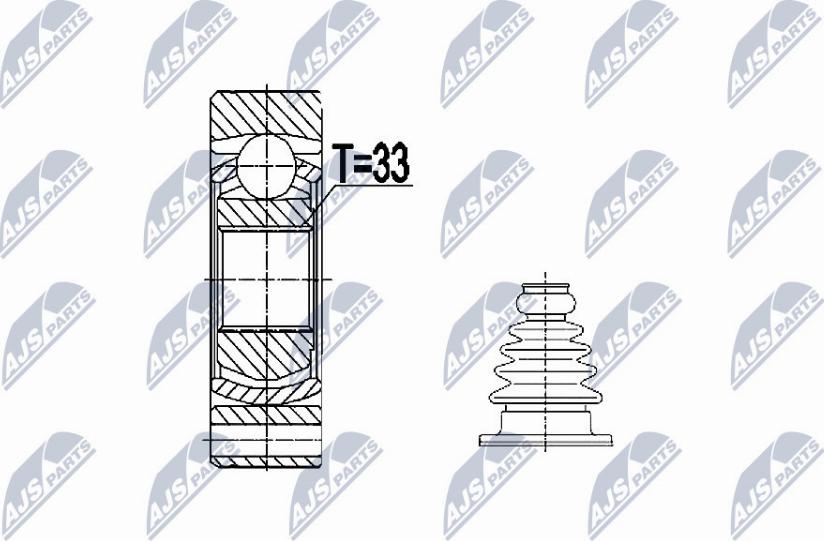 NTY NPW-VW-074 - Joint Kit, drive shaft autospares.lv