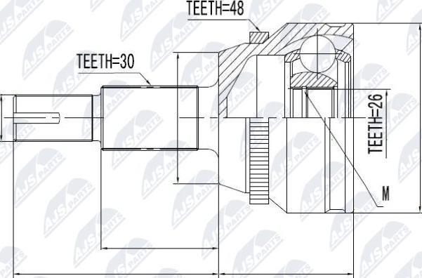 NTY NPZ-TY-010 - Joint Kit, drive shaft autospares.lv