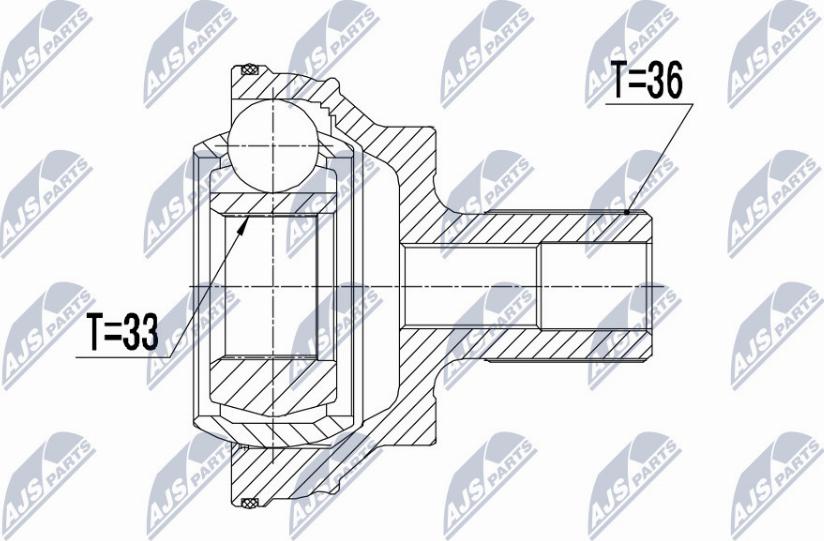 NTY NPZ-VW-043 - Joint Kit, drive shaft autospares.lv