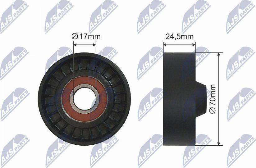 NTY RNK-AR-012 - Deflection / Guide Pulley, V-belt autospares.lv