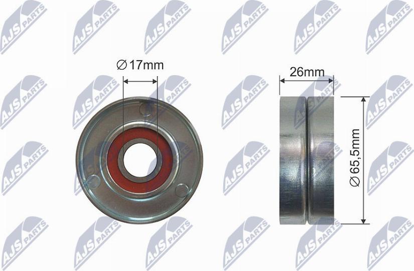 NTY RNK-AU-049 - Deflection / Guide Pulley, V-belt autospares.lv