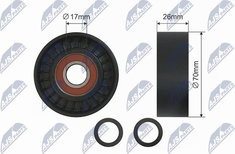 NTY RNK-BM-004 - Pulley, v-ribbed belt autospares.lv