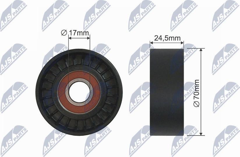 NTY RNK-BM-001 - Pulley, v-ribbed belt autospares.lv