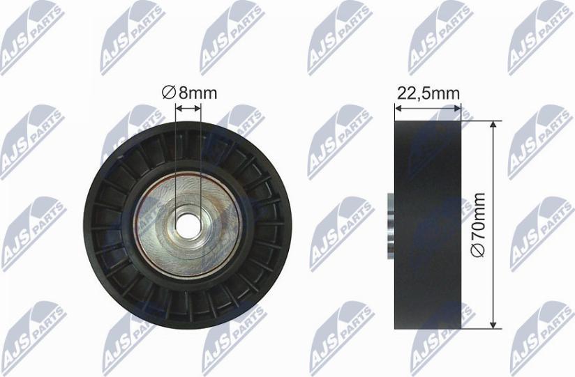 NTY RNK-BM-003 - Pulley, v-ribbed belt autospares.lv