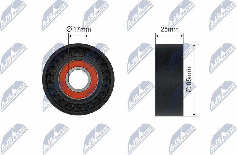 NTY RNK-CT-046 - Pulley, v-ribbed belt autospares.lv